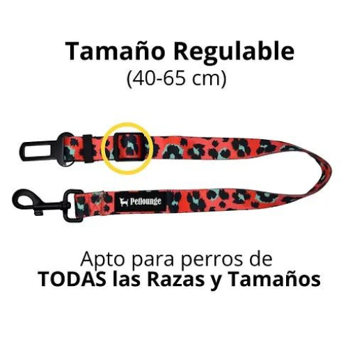 Wil Cats Coral Leopard Cinturon de Seguridad