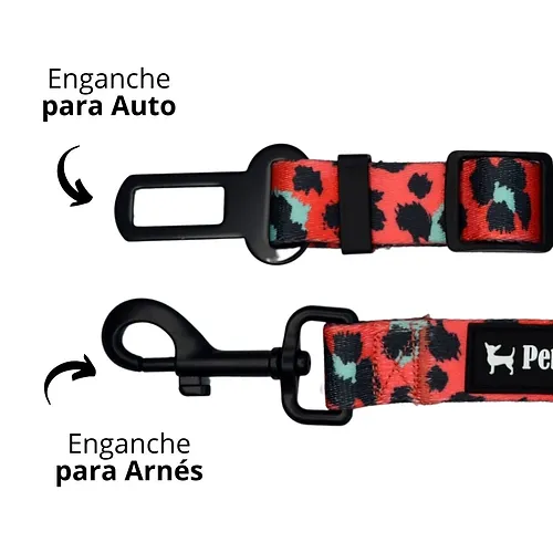 Wil Cats Coral Leopard Cinturon de Seguridad