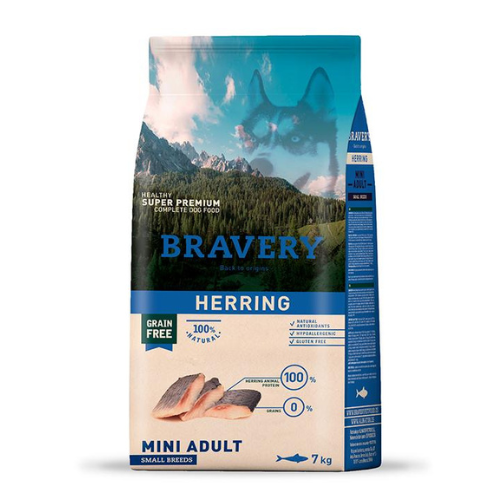 Bravery Mini Adult Herring Alimento para Perro7Kg