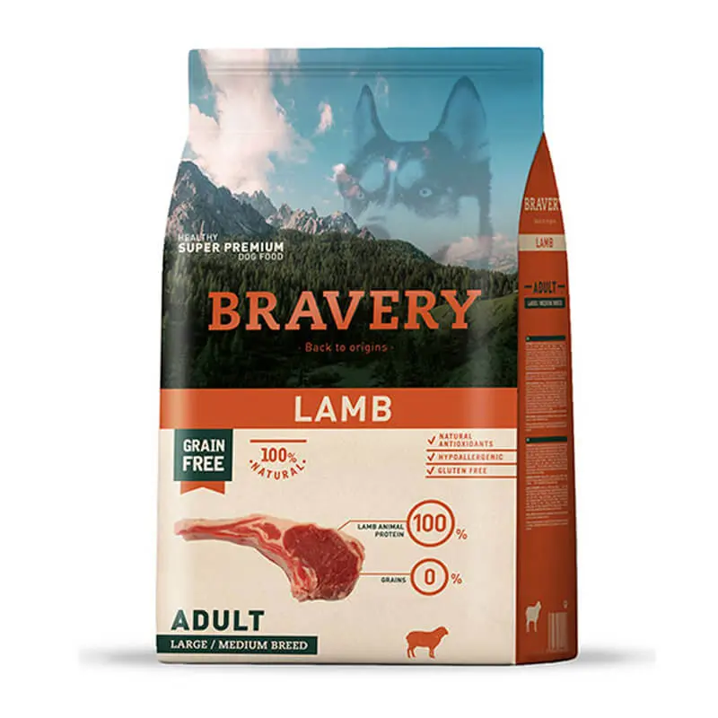 Bravery Adult Medium Large Lamb Alimento para Perro12Kg