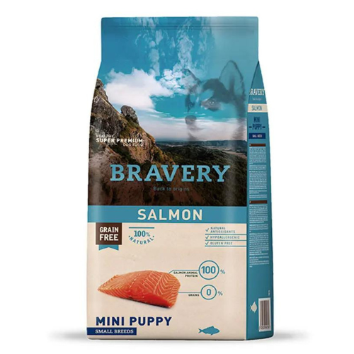 Bravery Mini Puppy Salmón 7Kg