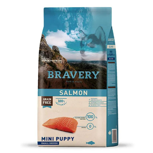 Bravery Mini Puppy Salmon  Alimento para Perro 7Kg