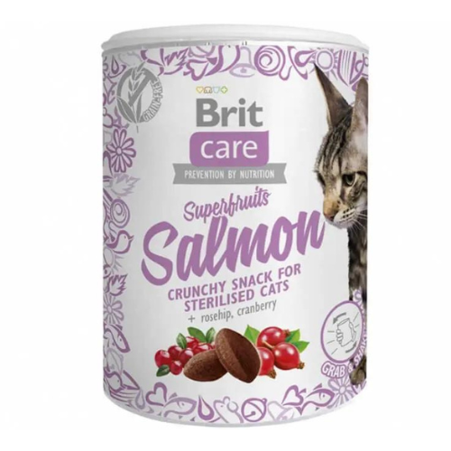 Brit Care Superfruits Salmon Snack para Gato 100Gr