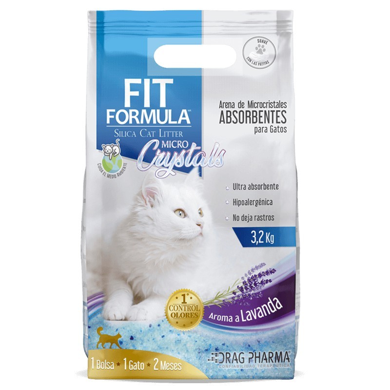 Fit Formula Micro Crystals Lavanda Arena Para Gato 3.2Kg