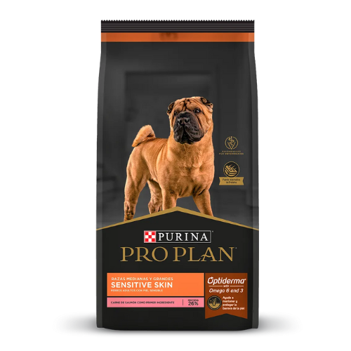 Pro Plan Sensitive skin Raza mediana Alimento para Perro 3Kg