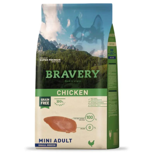 Bravery Mini Adulto Chicken Alimento para Perro 2Kg