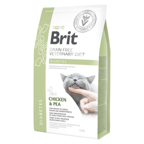 Brit Veterinary Diet  Diabetes Alimento para Gato 2Kg