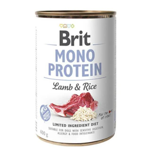 Brit Mono Protein Lamb & Rice Alimento Húmedo 400 Gr