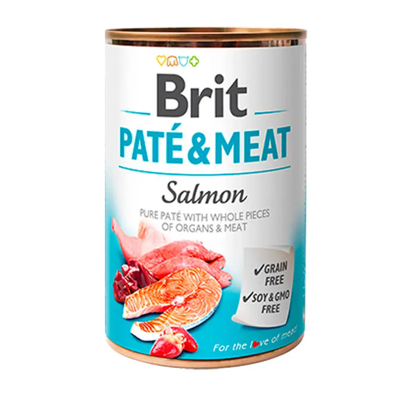 Brit Pate and Meat Salmon alimento Húmedo 400g