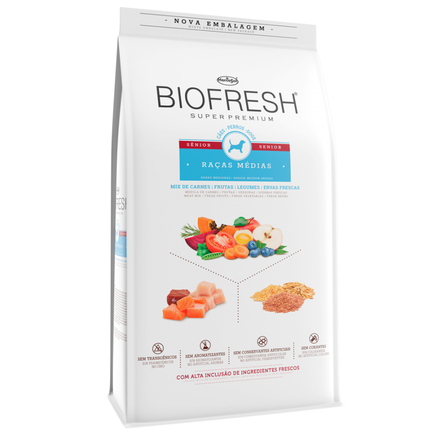 Biofresh Senior Raza Mediana alimento Para Perro 3Kg