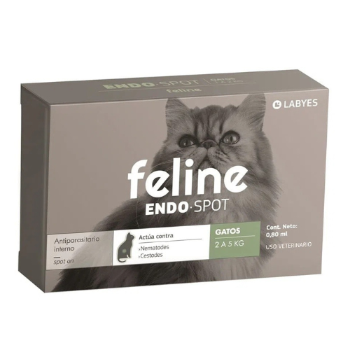 Feline Labyes Endospot Antiparasitario para Gato 2.1 a 5 kg