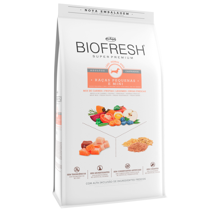 Biofresh Adulto Castrado Raza Pequeña Alimento para Perro 3 kg