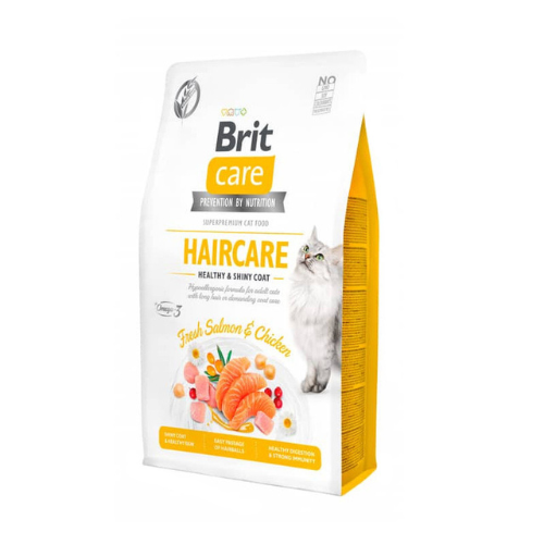 Brit Care Haircare Salmon & Chicken Alimento para Gato 2kg