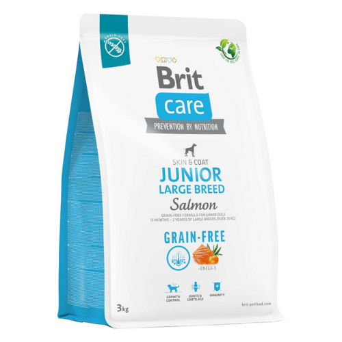 Brit Care  Junior Large Breed Salmon y Potato Alimento para Perro 3Kg