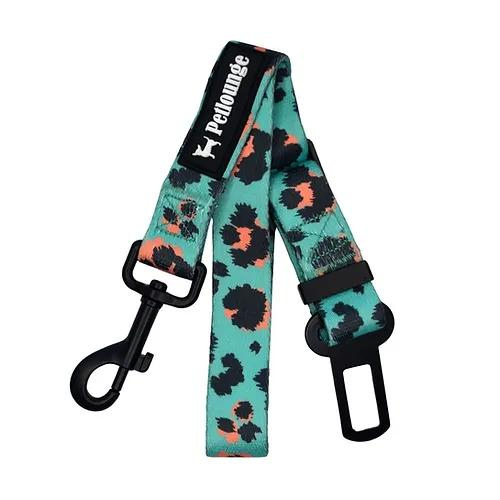 Pet Lounge Wil Mint Leopard Cinturon de Seguridad