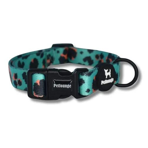 Pet Lounge Mint Leopard Collar para Perro