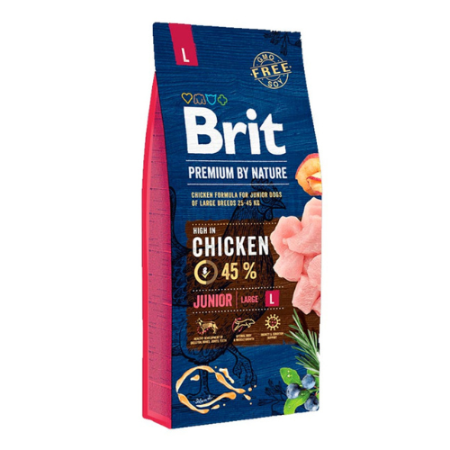 Brit Premium by Nature Junior Large Chiken 15 KG