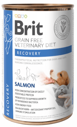 Brit GF Veterinary Diets Recovery Alimento Húmedo para perro y Gato 400 gr