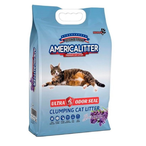 America Litter Odor Seal Lavanda Arena para Gatos 15Kg