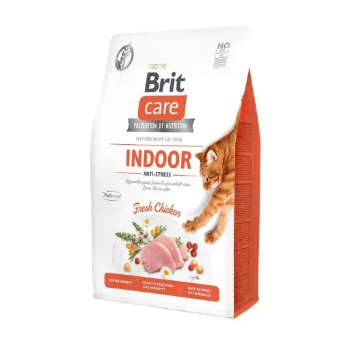 Brit Care Grain Free Indoor Chicken Alimento para Gato2Kg