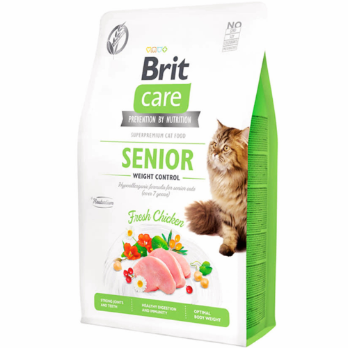 Brit Care Senior Weight Control Alimento Para Gato 2Kg