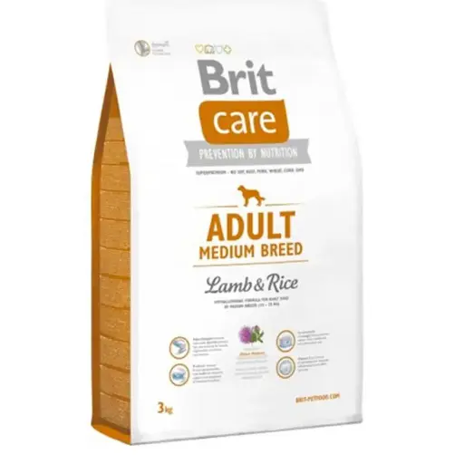 Brit Care Medium Breed  Lamb Rice Alimento para Perro 3Kg