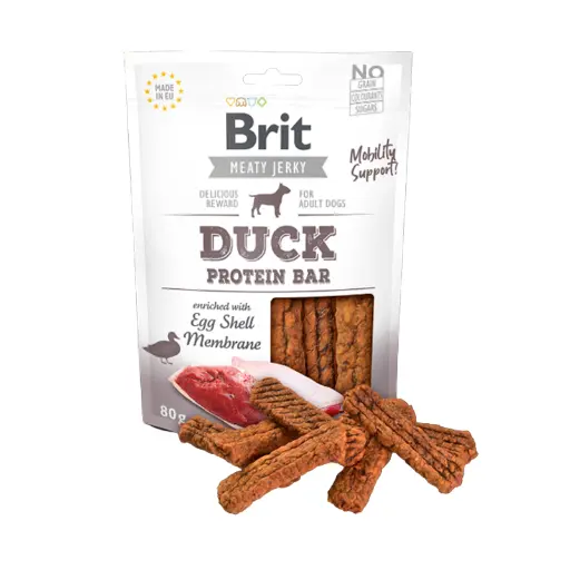 Brit Meat Jerky Duck Protein Bar Snack para Perro 80Gr