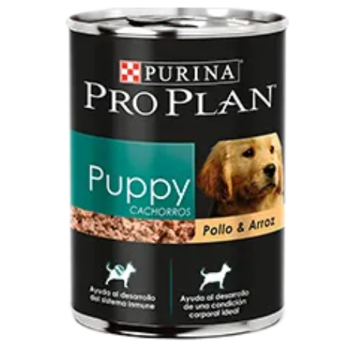 Pro Plan Puppy Enlatado Pollo y Arroz Alimento Húmedo 368Gr