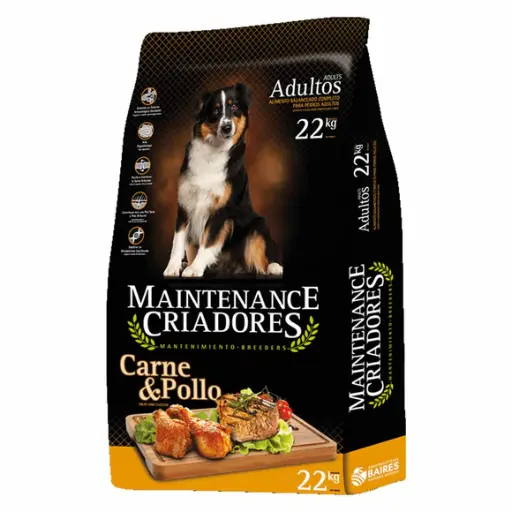 Maintenance Criadores  Adulto Carne Y Pollo Alimento para Perro 22Kg