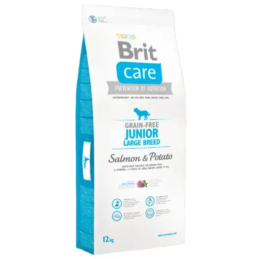 Brit Care Junior Large Breed Salmon y Potato Alimento para Perro 12Kg