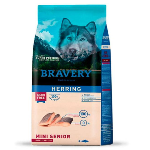 Bravery Herring Mini Senior Alimento para Perro 2Kg