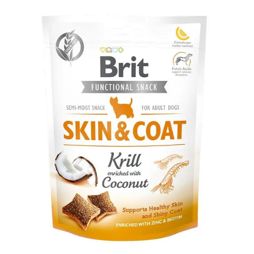 Brit Functional Skin and Coat Snack Para Perro150 grs