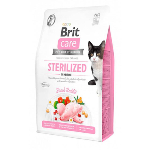 Brit Care Esterilizado Sensitive Fresh Rabbit Alimento para Gato  7kg