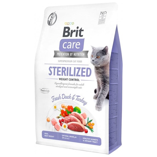 Brit Care Grain Free Sterilized Weight Control Alimento para Gato 7 kg