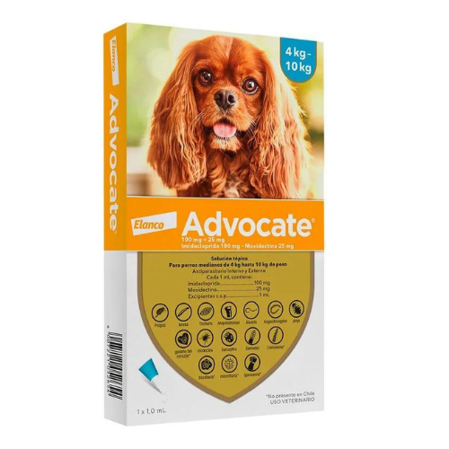 Advocate int/ext perro 4 a 10 kg