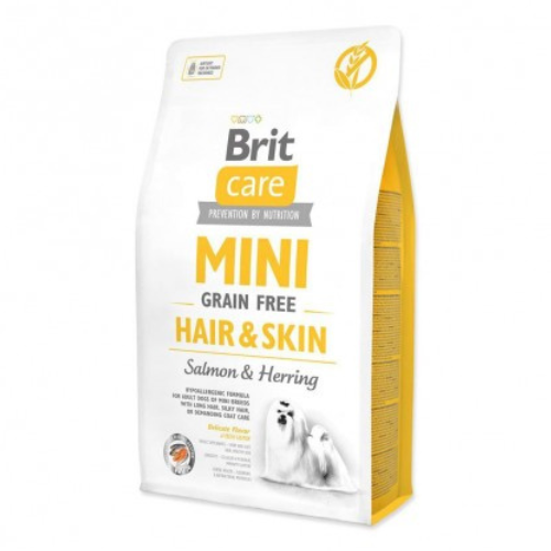 Brit Care Mini GF Hair & Skin Salmon Herring  Alimento para Perro 2kg