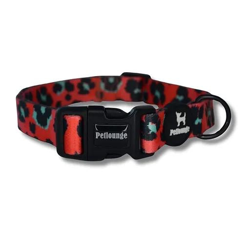 Pet Lounge Coral Leopard Collar para Perro