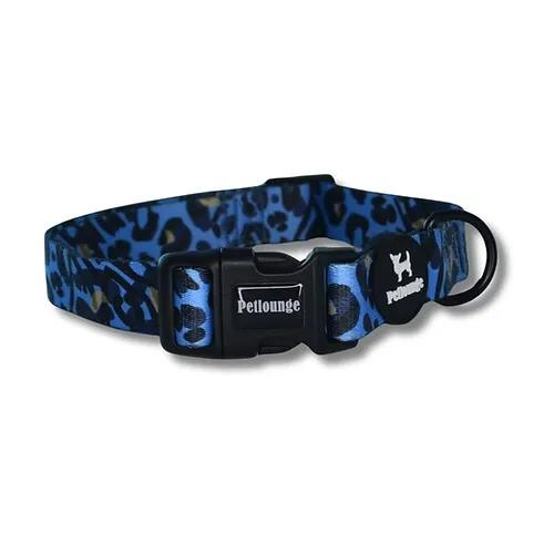 Pet Lounge Blue Leopard Collar para Perro