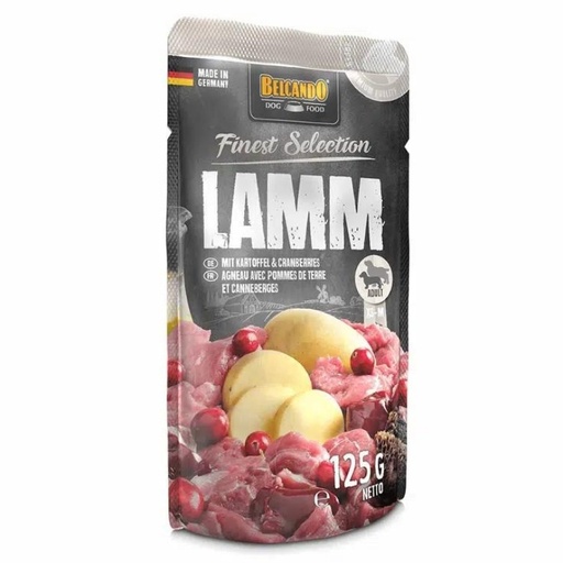 Belacando Finest Selection  Patatas con Arándanos alimento Húmedo para Perro  125G