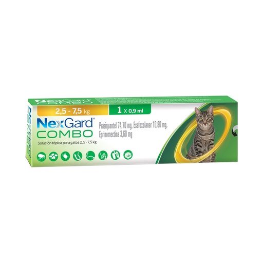 Nexgard Combo Cat L 0.9ml (2.5 – 7.5kg)